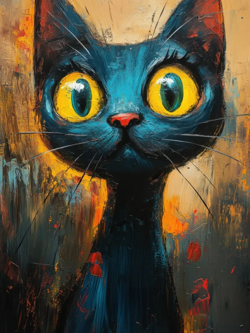 Kat toile de Art Unleashed