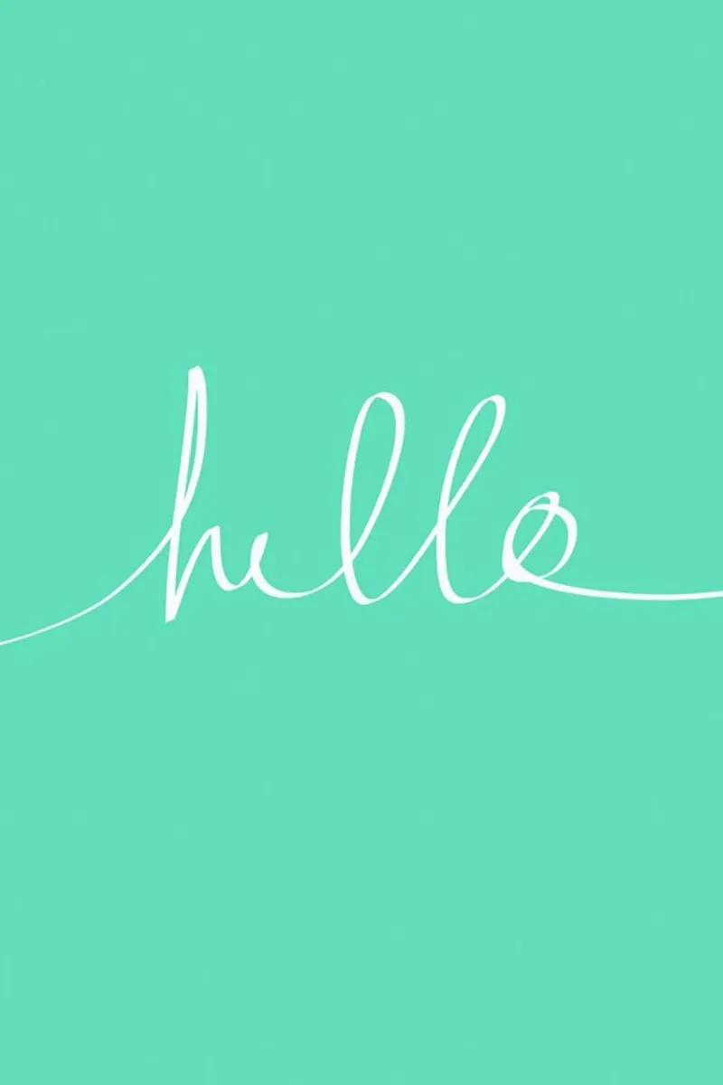 Hello Mint pellicola backlit da Leah Flores