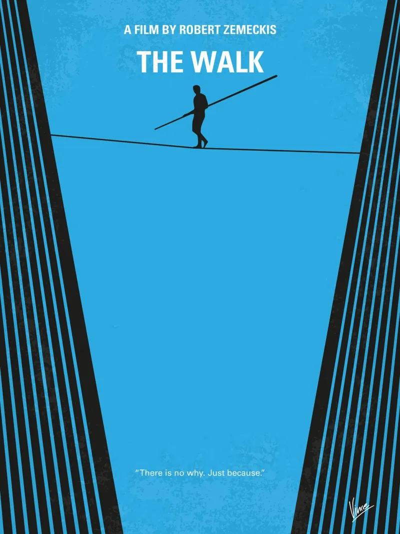 No796 My The Walk minimal movie poster plexiglass da Chungkong