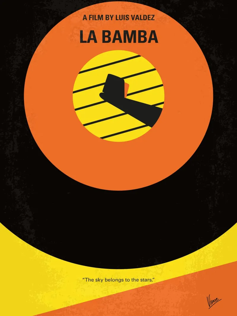 No797 My La Bamba minimal movie poster plexiglass da Chungkong