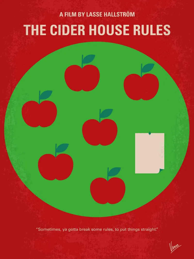 No807 My The Cider House rules minimal movie poster alluminio dibond da Chungkong