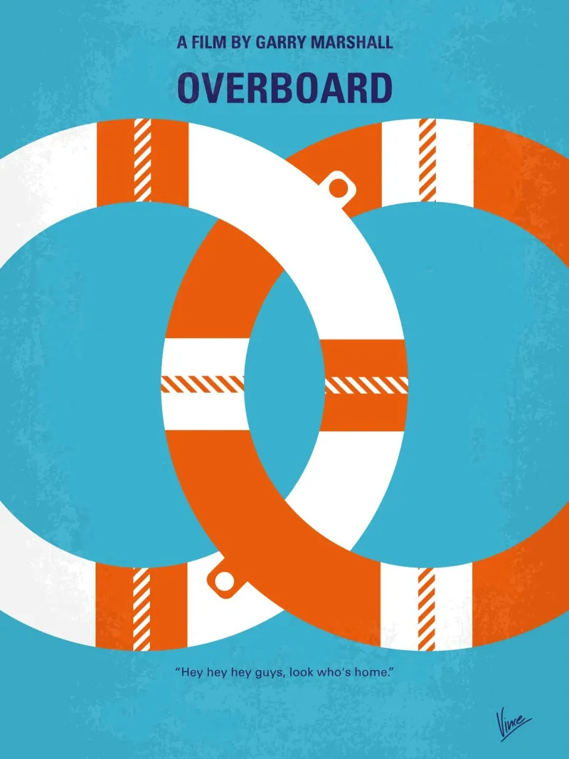 No815 My Overboard minimal movie poster carta hahnemühle da Chungkong