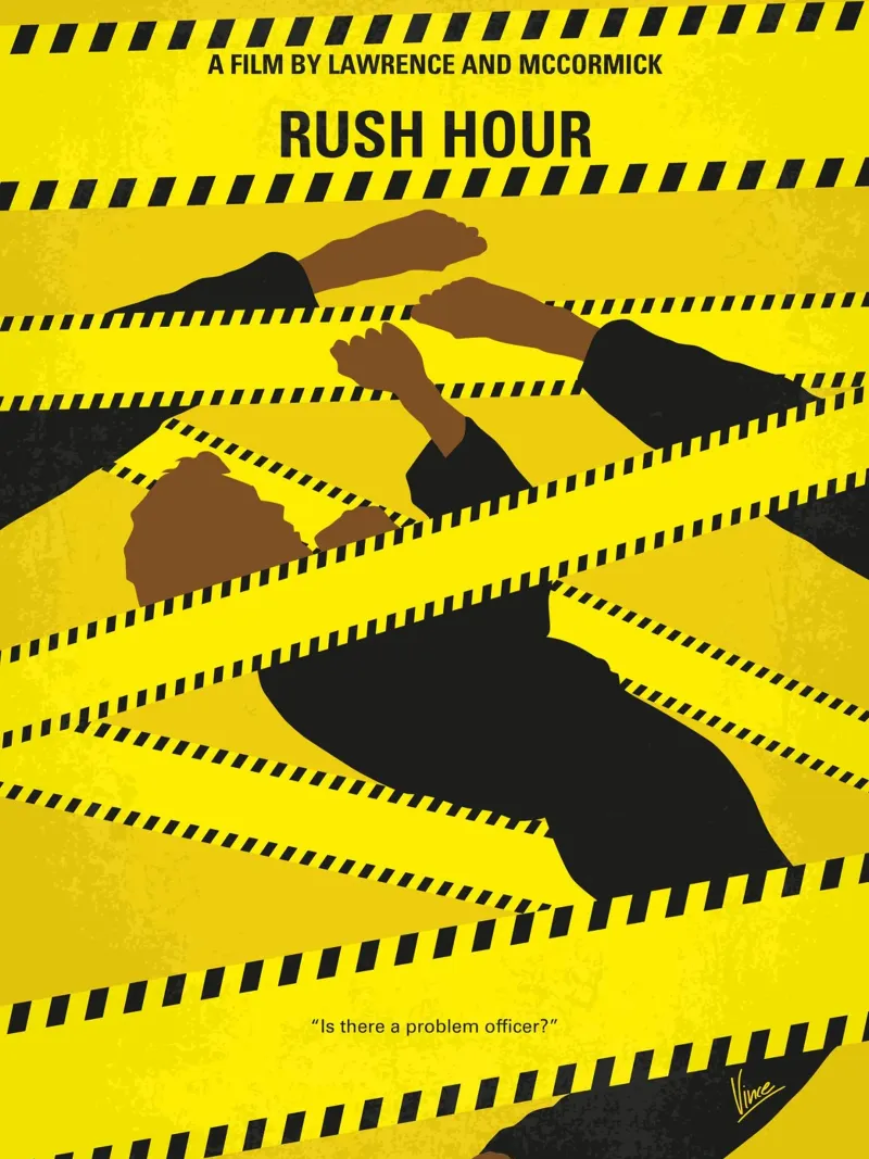 No816 My Rush Hour minimal movie poster poster da Chungkong
