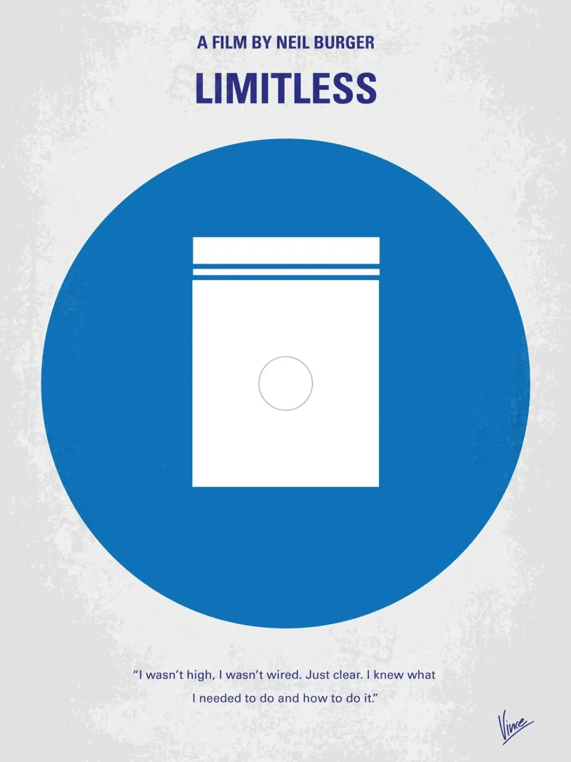 No828 My Limitless minimal movie poster carta hahnemühle da Chungkong