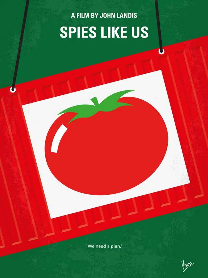 No831 My Spies Like Us minimal movie poster carta hahnemühle da Chungkong