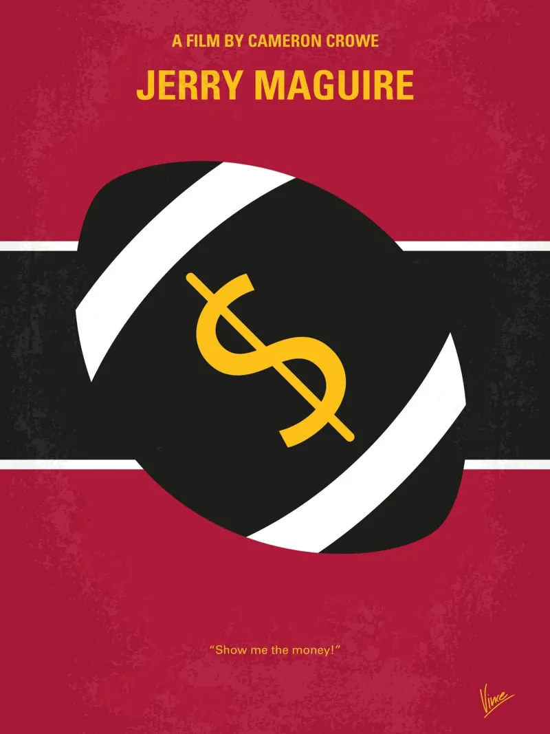 No838 My Jerry Maguire minimal movie poster pannello forex da Chungkong