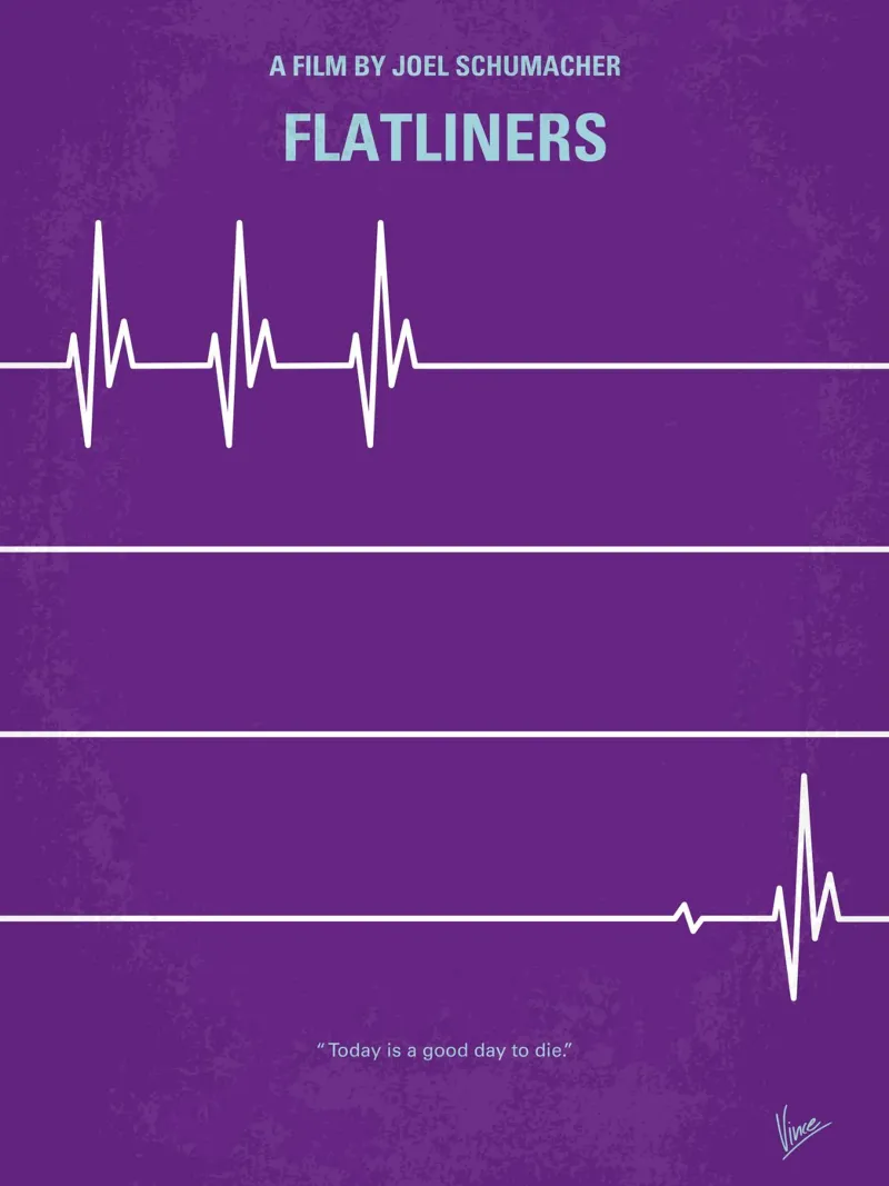 No841 My FLATLINERS minimal movie poster poster con telaio in plastica da Chungkong