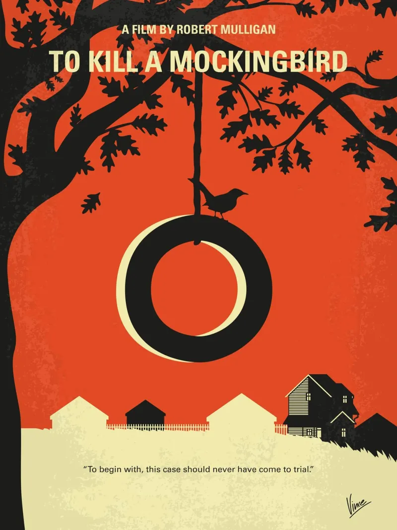No844 My To Kill a Mockingbird minimal movie poster poster da Chungkong