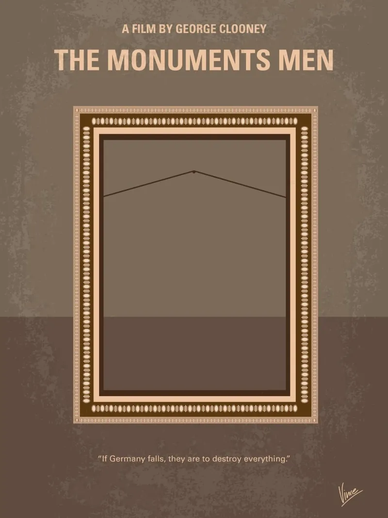 No845 My THE MONUMENTS MEN minimal movie poster poster da Chungkong