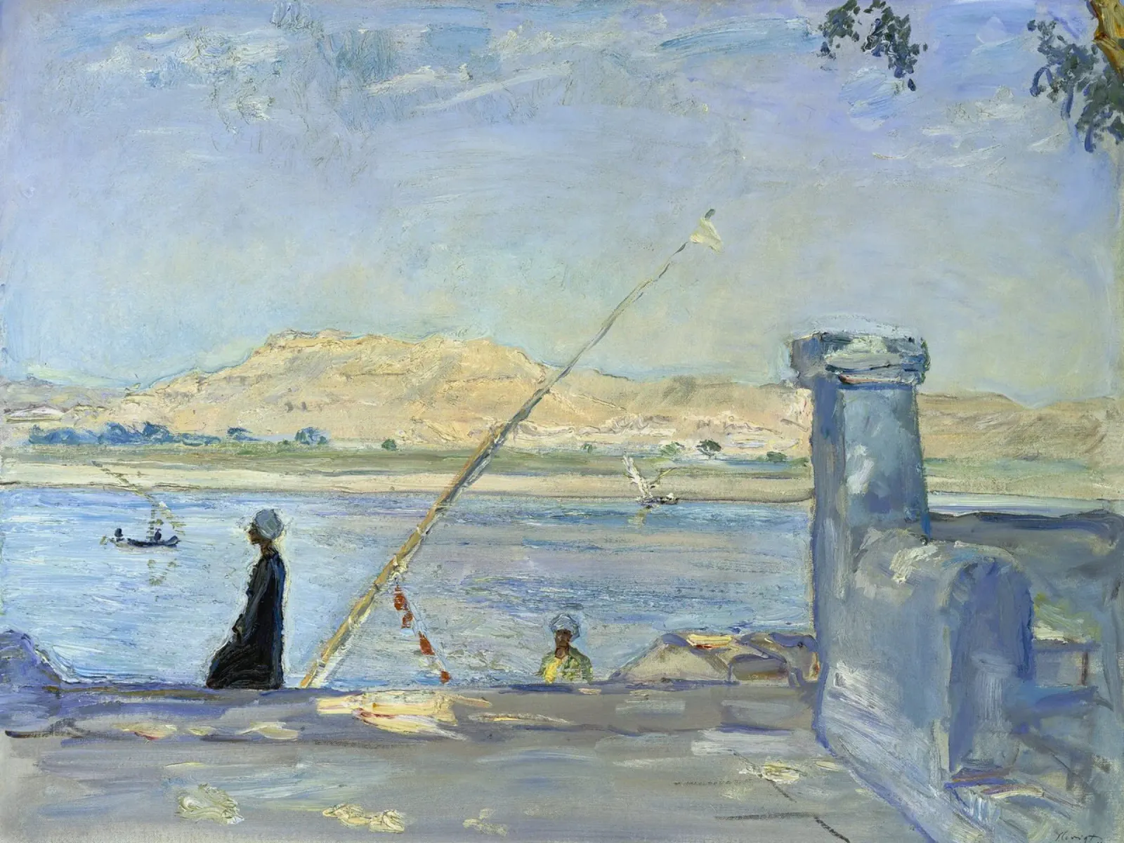 Max Slevogt - Mattina a Luxor poster con telaio in plastica da ARTOTHEK