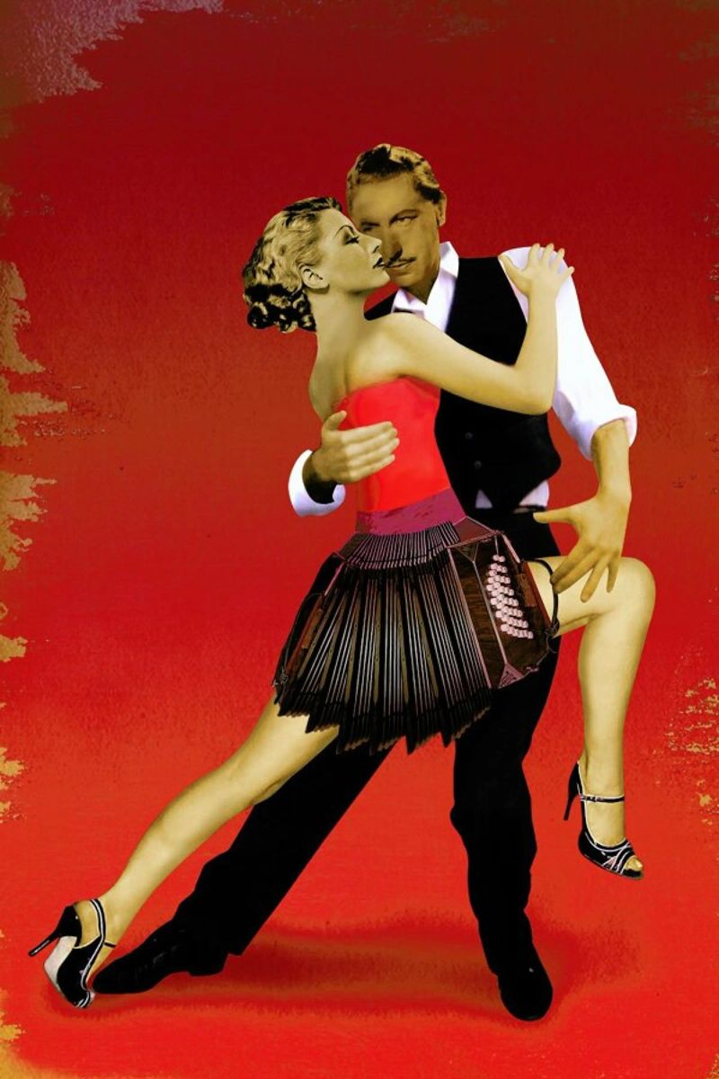 Tango pellicola backlit da Ellen Weinstein