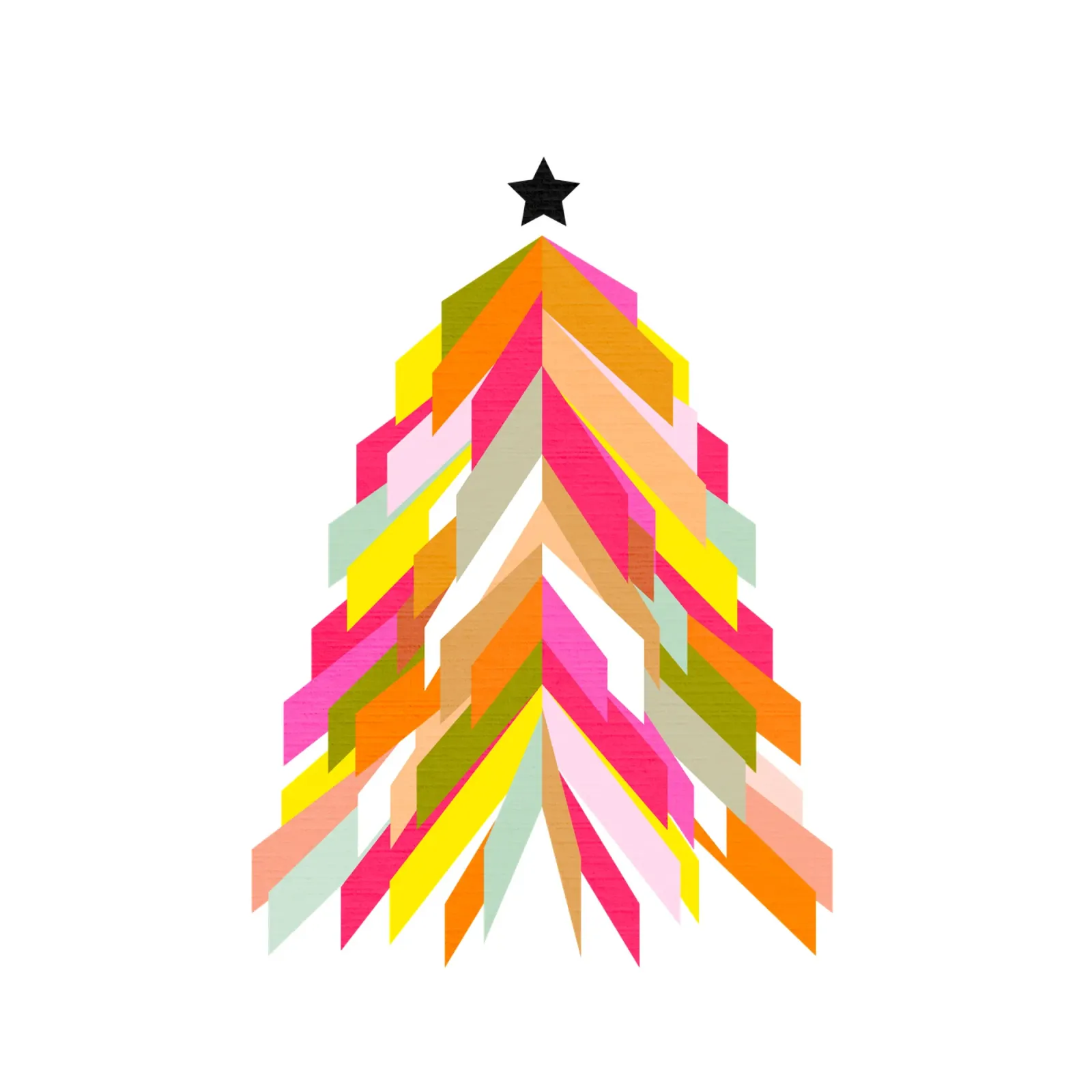 Albero di Natale retrò su bianco plexiglass da Dominique Vari