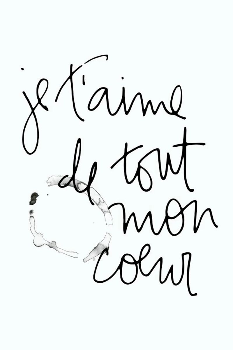Je t'aime poster de Kristen Polsinelli