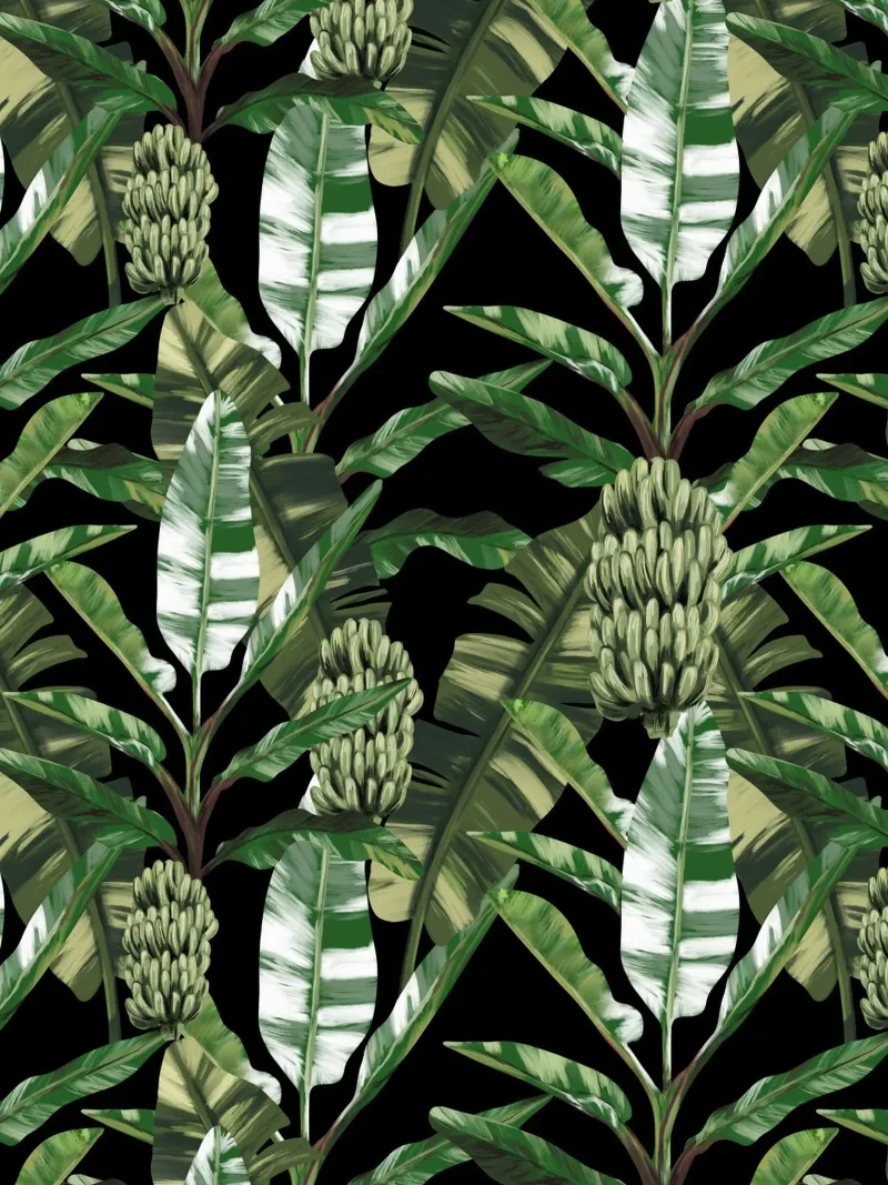 Tropical leaves Green Pattern pellicola backlit da anisillustration