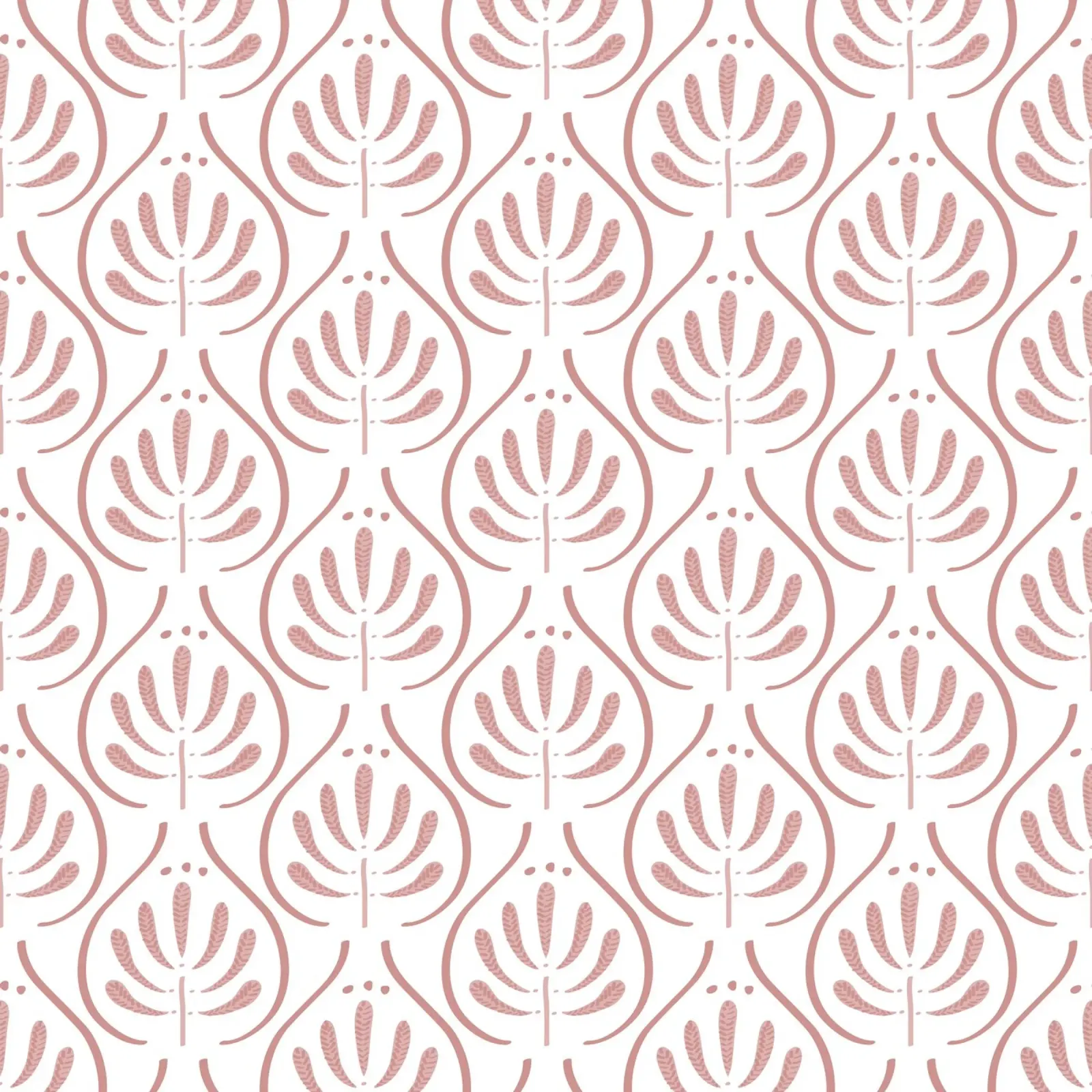 Boho Tiles Pink Pattern pannello forex da anisillustration