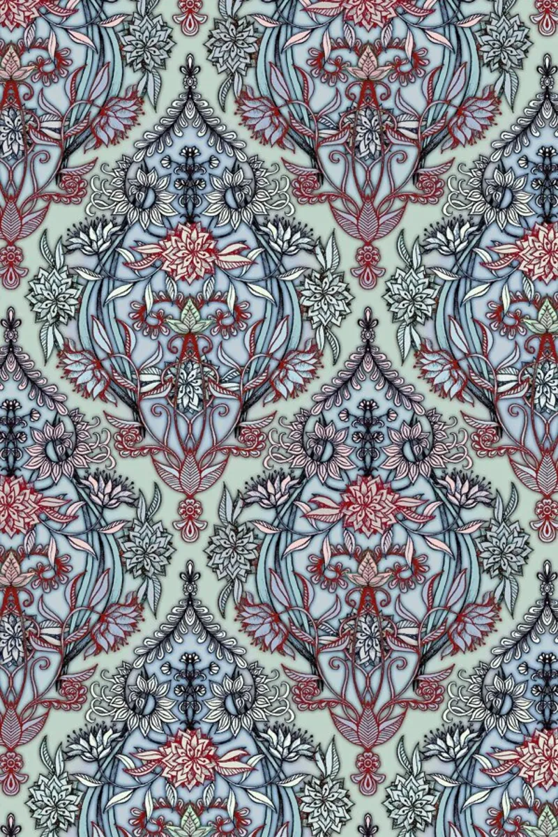 Botanical Moroccan Doodle pellicola backlit da Micklyn Le Feuvre