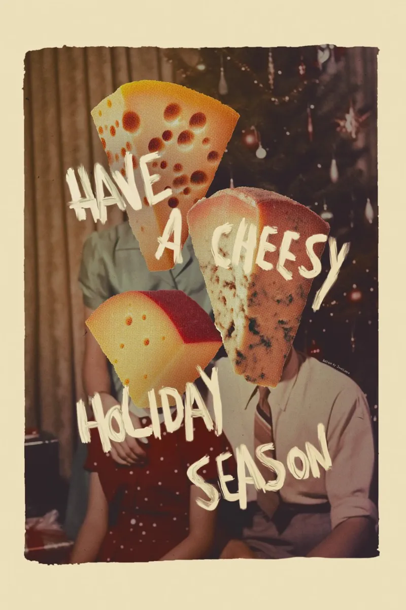 Have A Cheesy Holiday Season backlit film by Jonas Loose