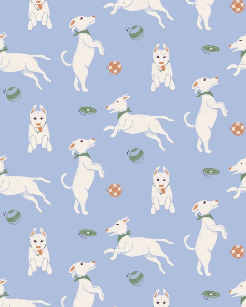 Cani in gioco poster con telaio in plastica da nicigabrieldesigns