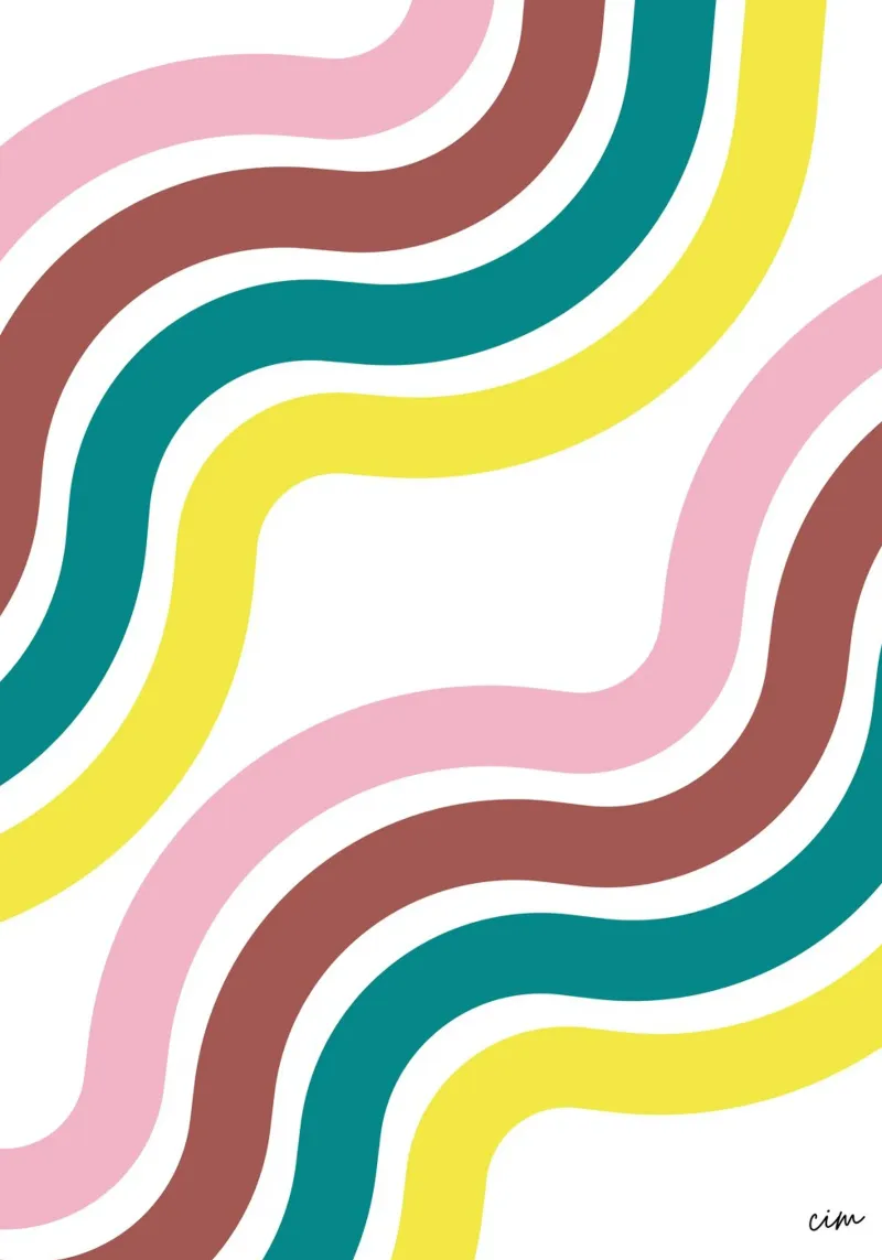 Waves vagues funky alu-dibond by cim_art