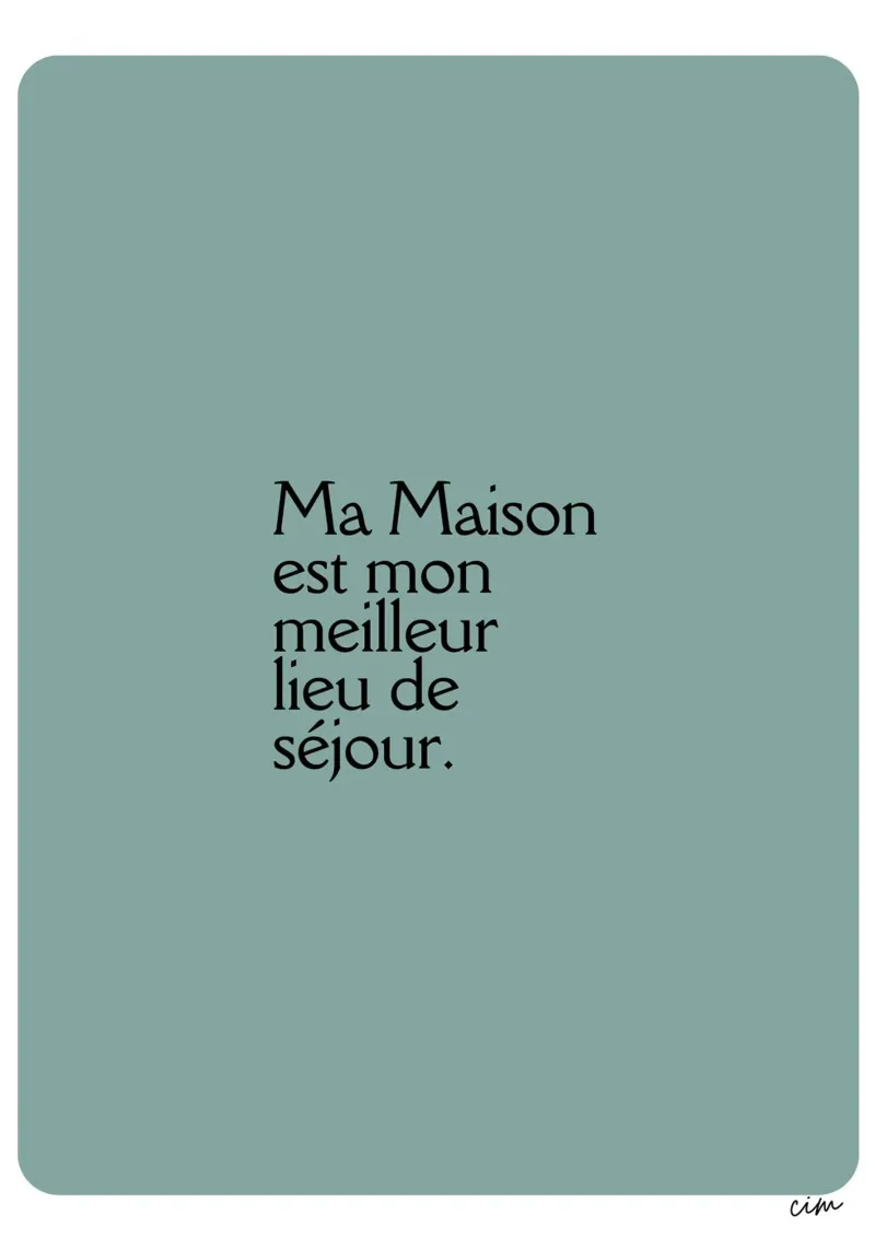 Ma maison déco poster alu-dibond by cim_art