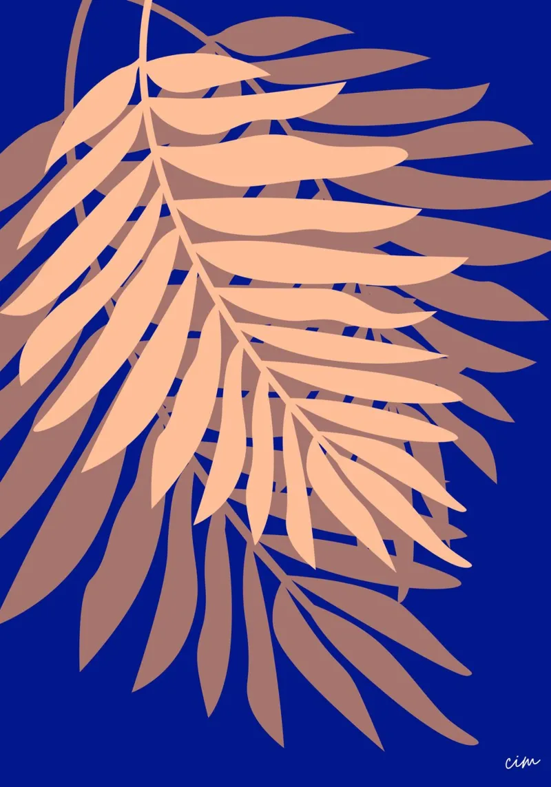 Palm tree carta hahnemühle da cim_art