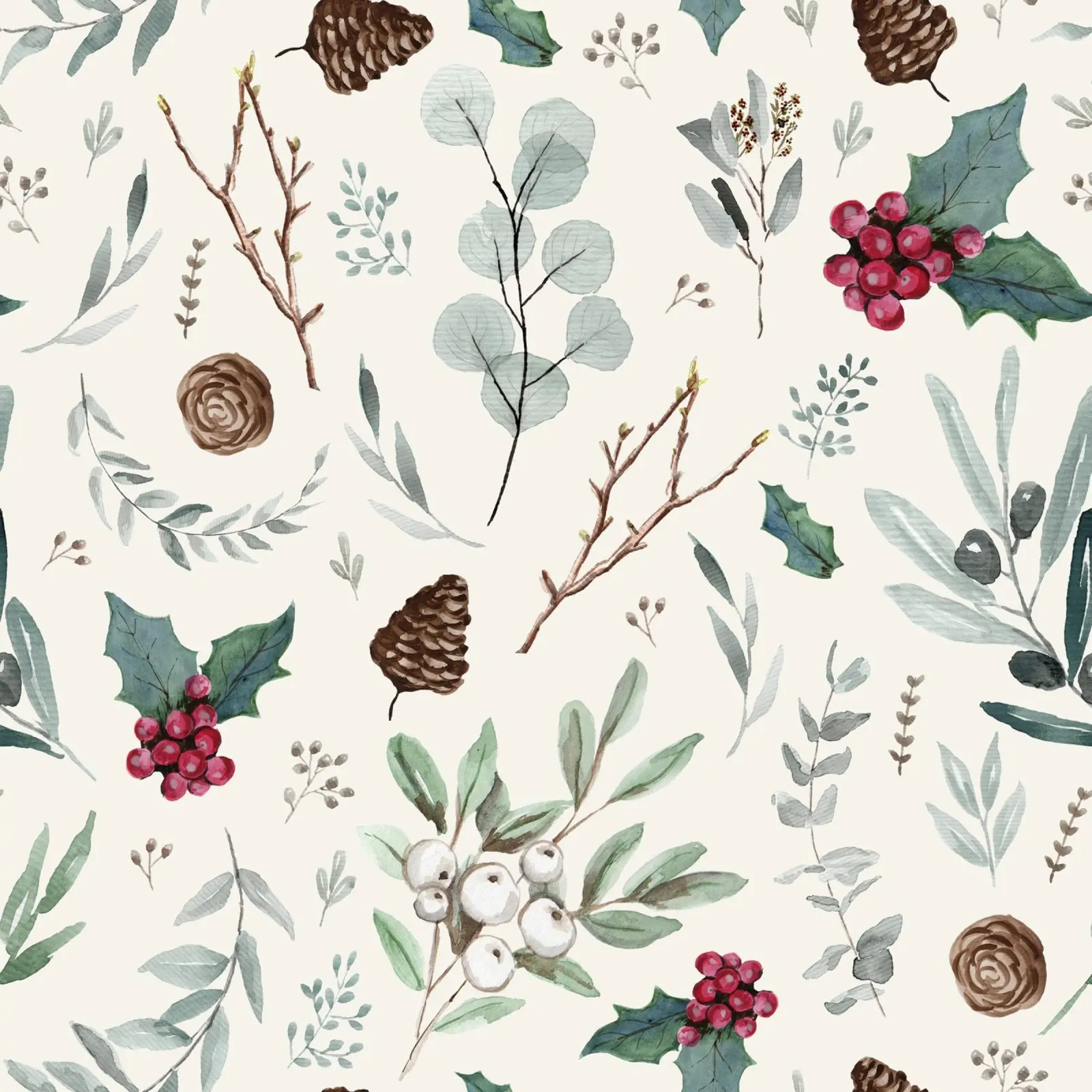 Holidays Botanical Pattern pellicola backlit da anisillustration
