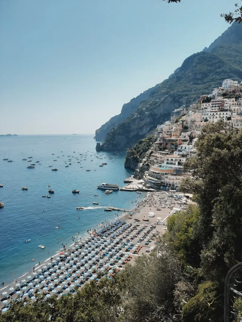 Positano Panoramic View Photography pellicola backlit da Les Meravelles