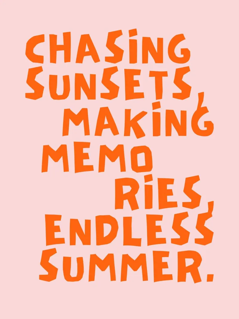 Chasing sunsets, making memories carta hahnemühle da Ohkimiko