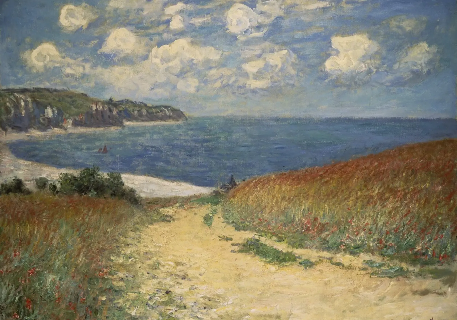 Monet - Path in the Wheat at Pourville canvas by ARTOTHEK