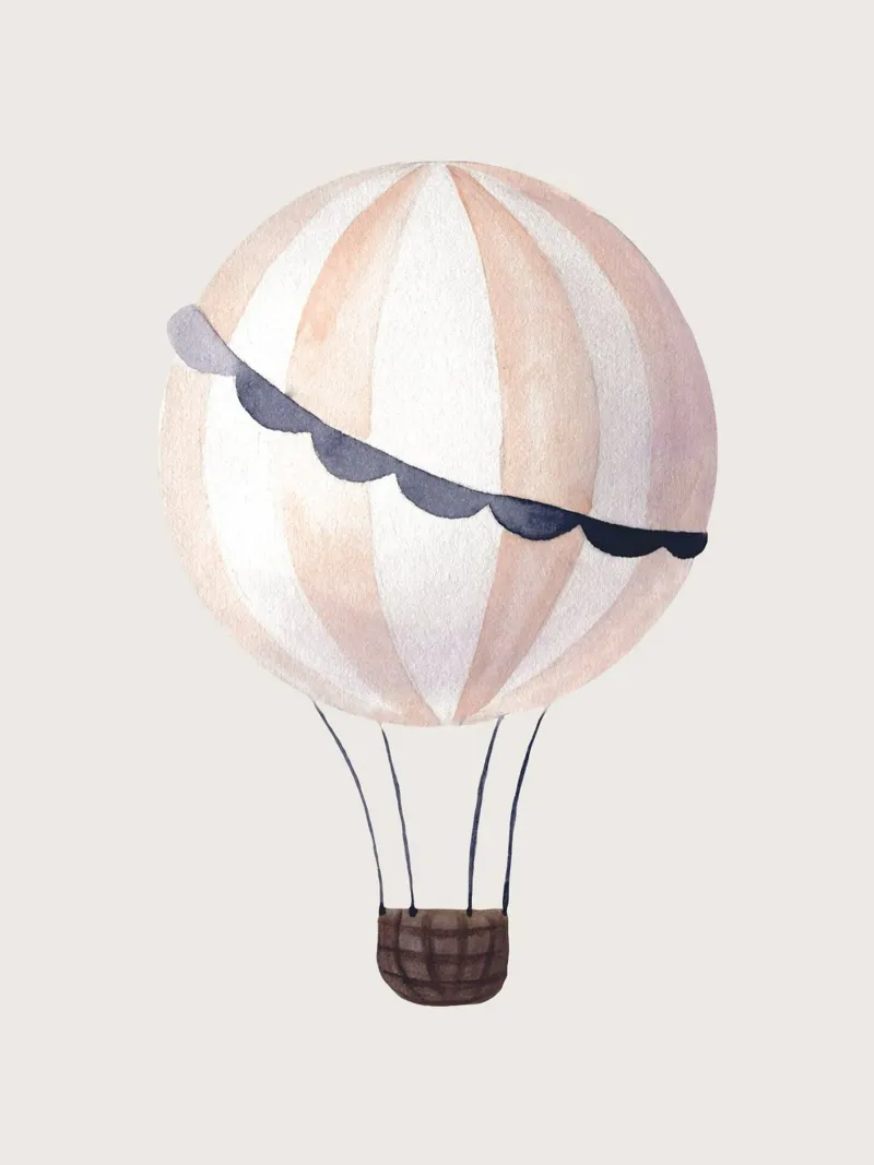 Palloncini acquerellati - Design minimalista per la camera dei bambini pellicola backlit da Whole©