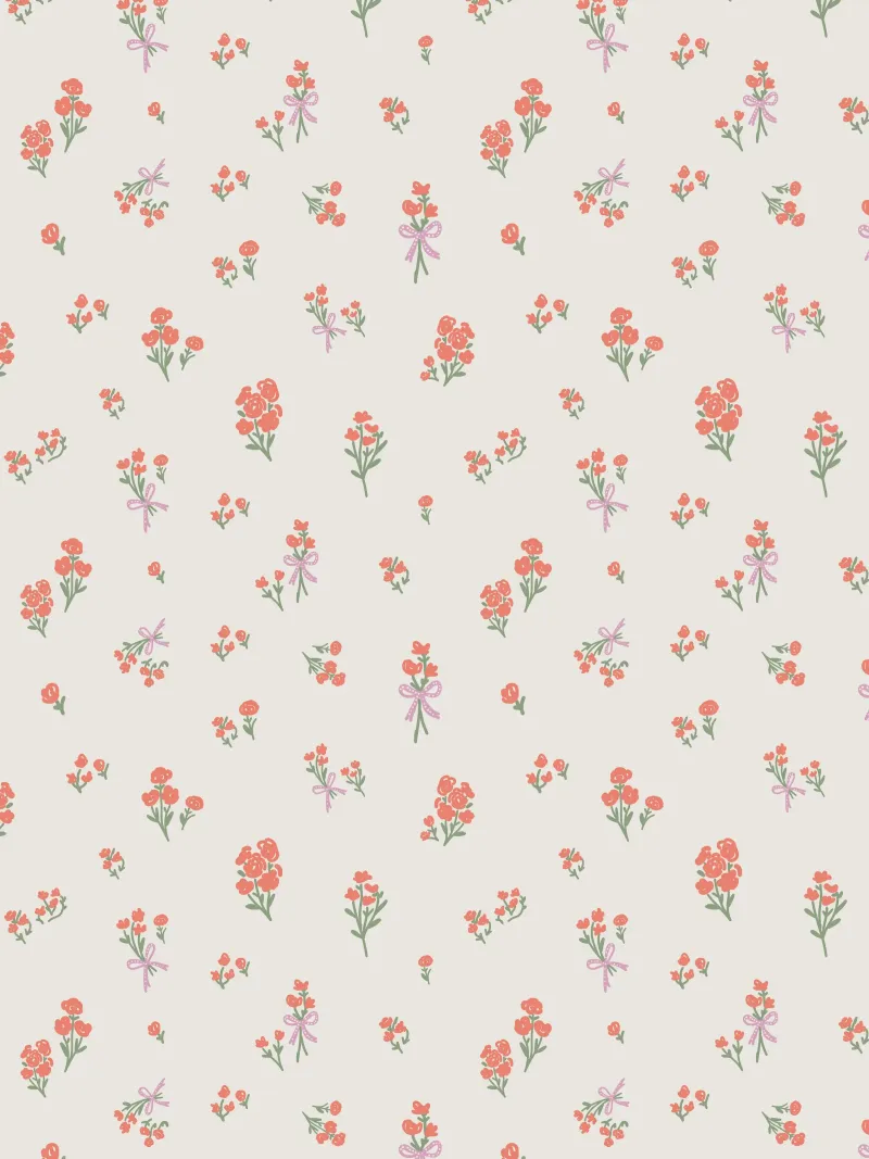 Tiny Red Flowers Pattern poster da anisillustration