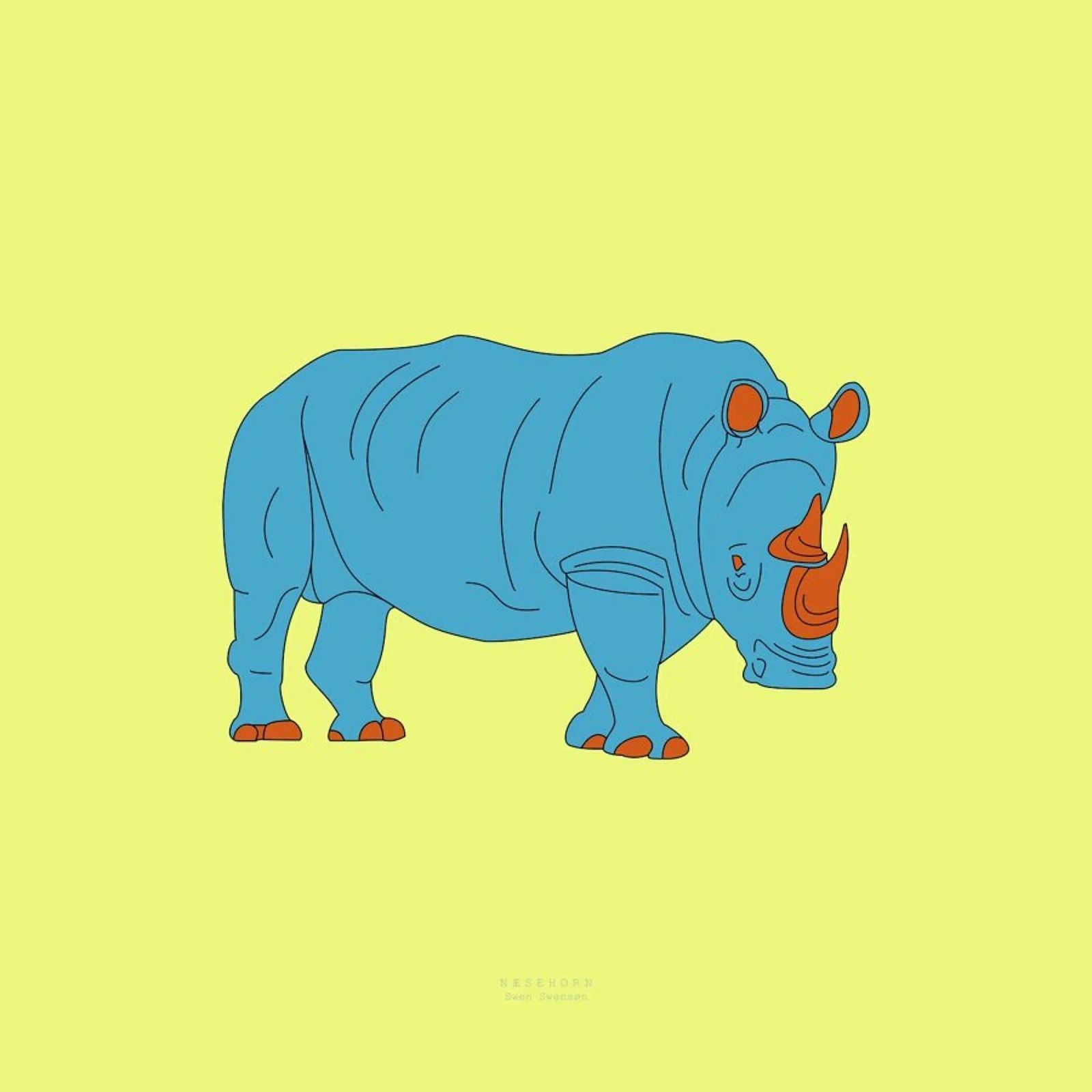 Nashorn Poster von Swen Swensøn