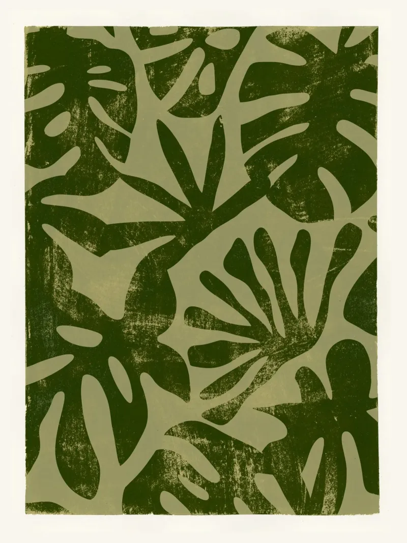 Jungle Leafs No 2 carta hahnemühle da treechild