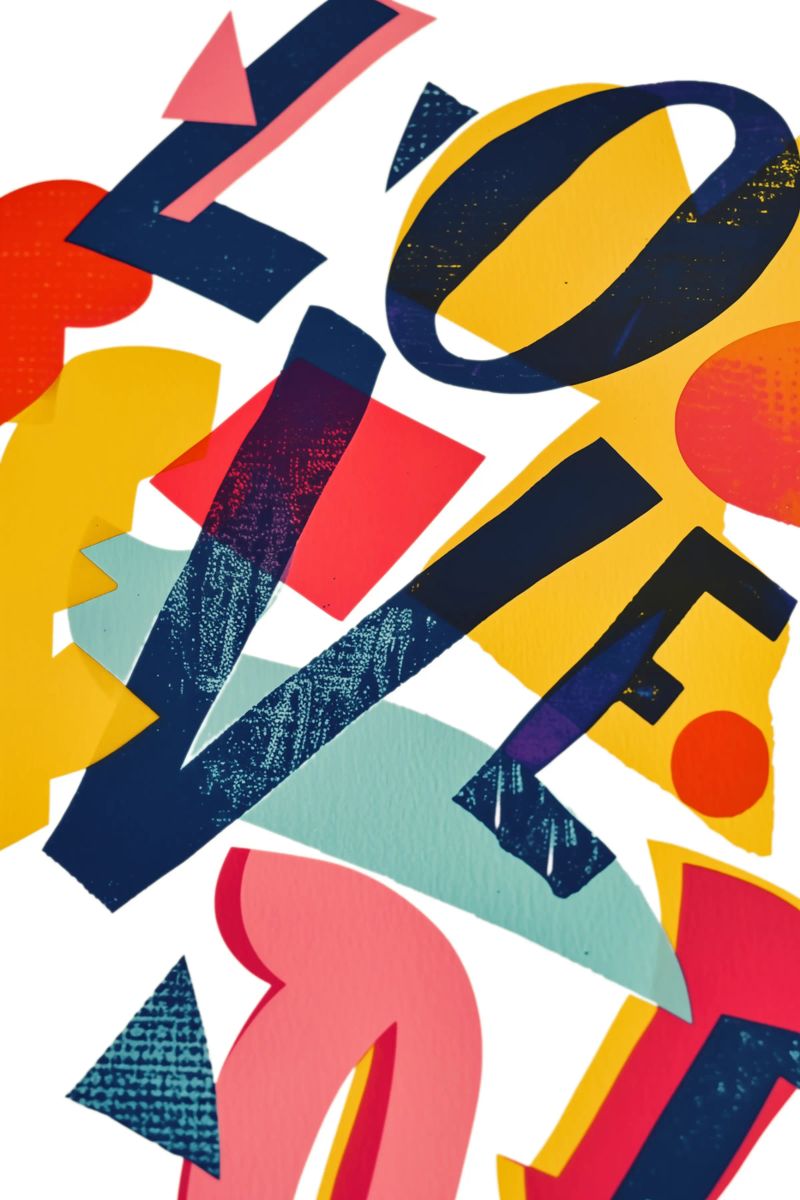 LOVE | Composition typographique pleine d'amour poster de Autofocus