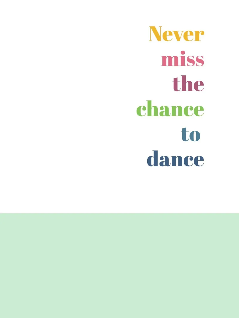 Dance poster con telaio in plastica da glueckaufpapier