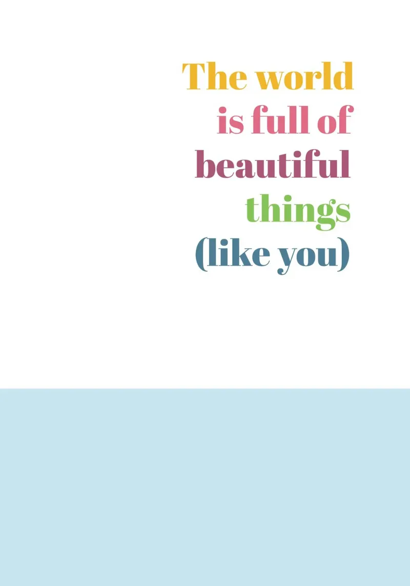 Beautiful things pellicola backlit da glueckaufpapier