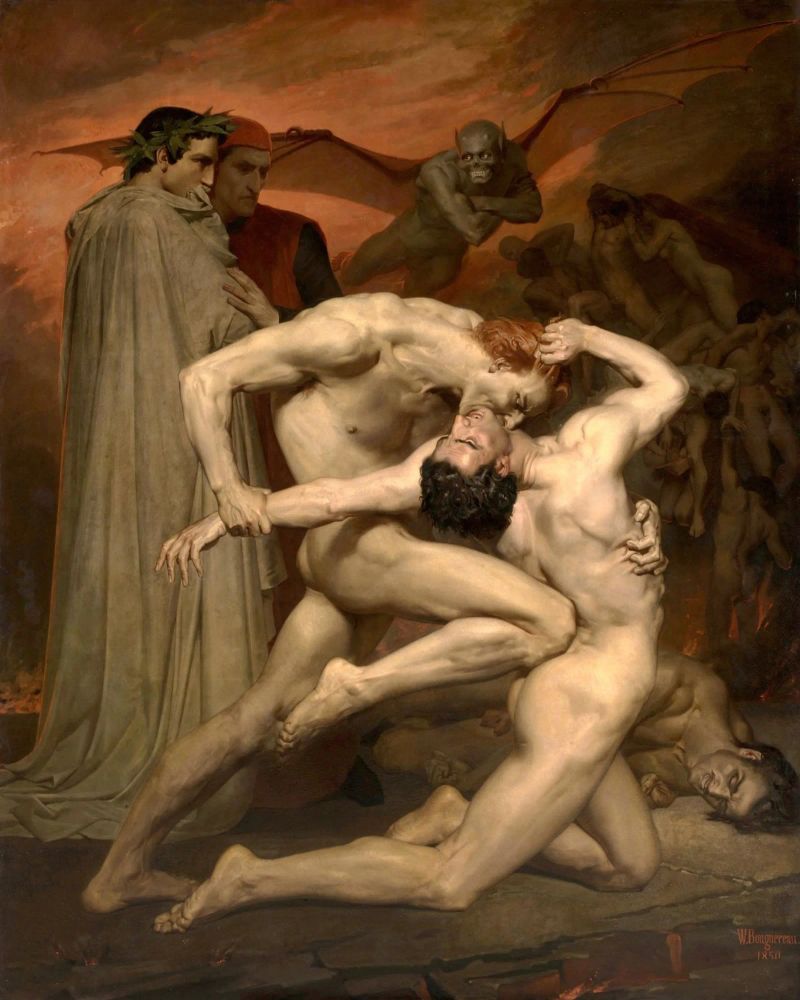 William-Adolphe Bouguereau - Dante e Virgilio Dante e Virgilio poster da Timeless Artworks