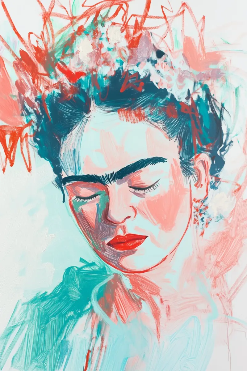 Frida Bellezza silenziosa carta hahnemühle da Carinaprint