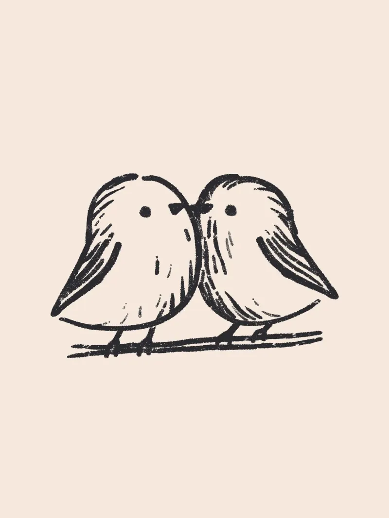 Tiny Birds alluminio dibond da treechild
