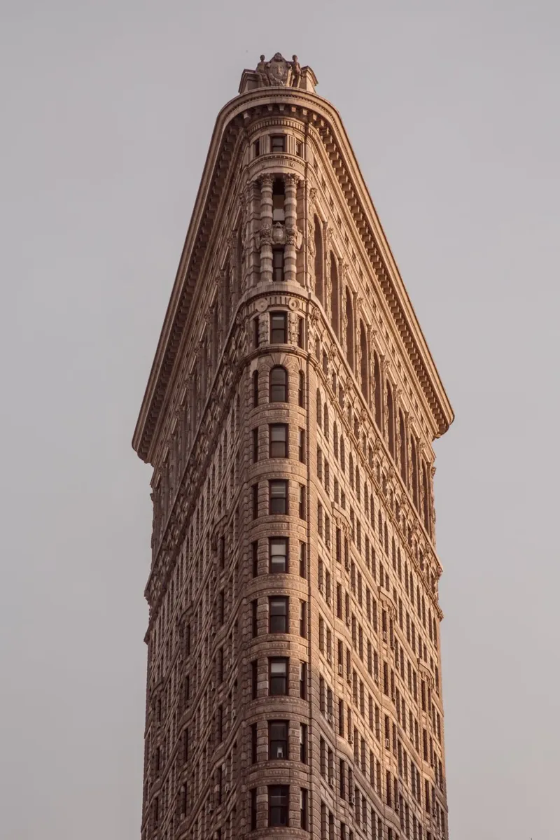 New York - Flat Iron Building pellicola backlit da Nadine Ginzel