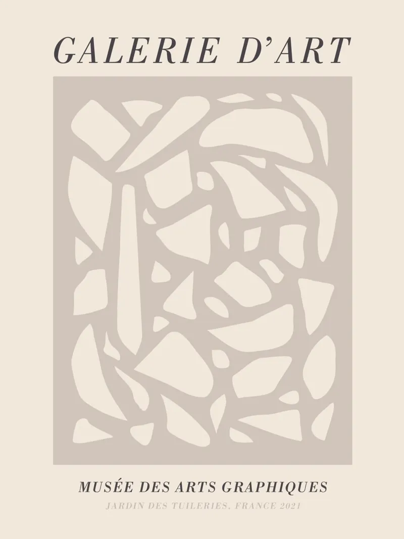 Modern art posters in gallery style canvas with Floater frame by Whole©