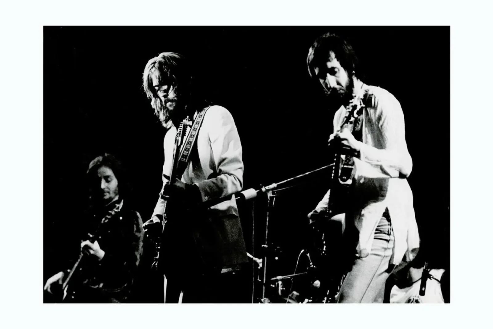 Eric Clapton and Pete Townsend alluminio dibond da Gallery Print and Art Limited