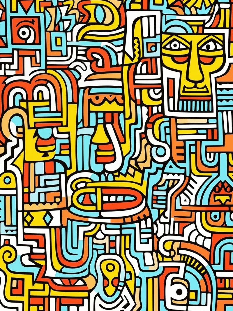Dekoratives Gekritzel | Über Individualität und Kreativität Forex-Platte von Autofocus