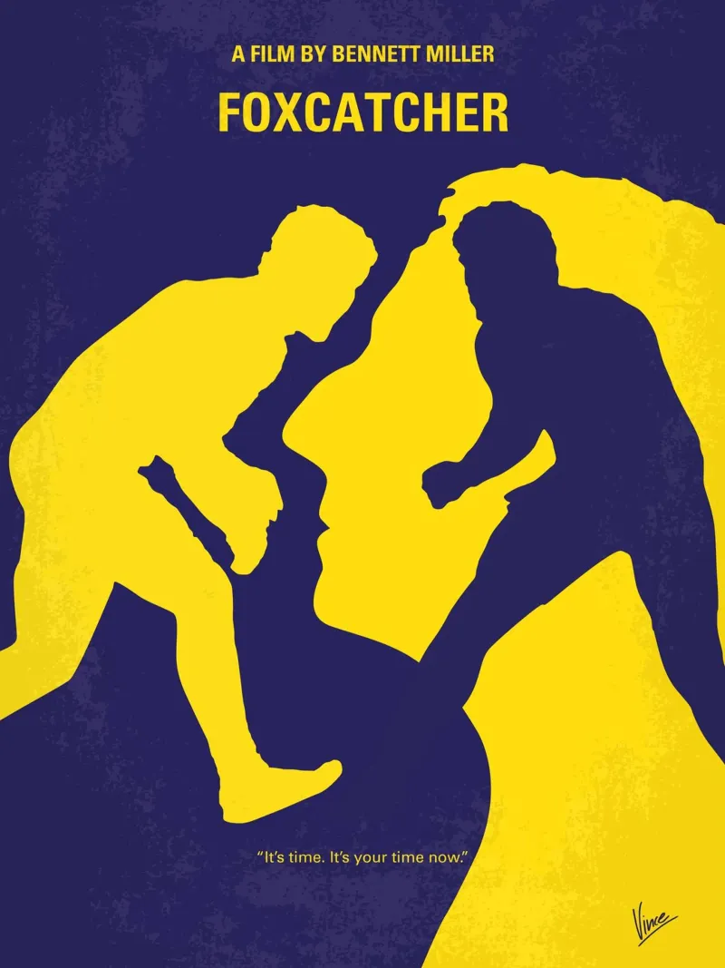 No788 My Foxcatcher minimal movie poster carta hahnemühle da Chungkong