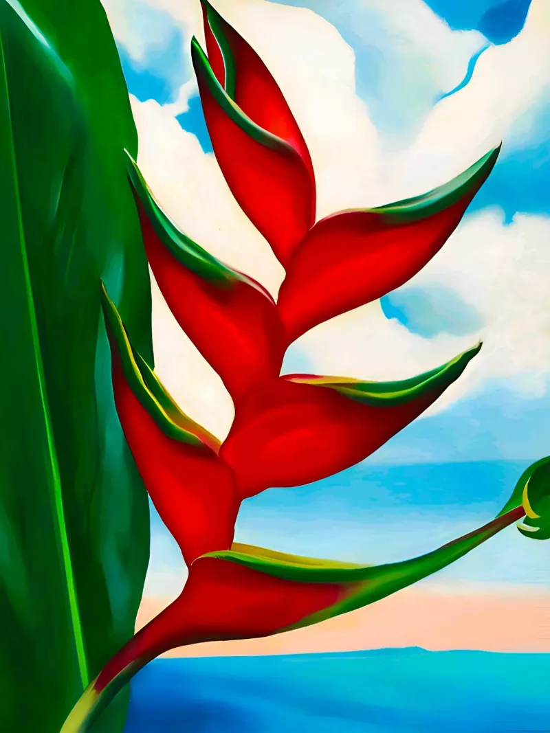 Georgia O'Keeffe - Crabs Claw Ginger Hawaii, 1939 hahnemühle by Kinsley