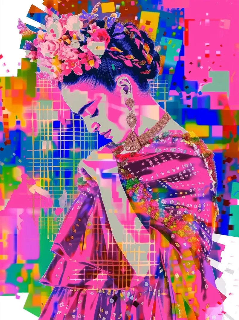 Frida Kahlo pop pellicola backlit da Carinaprint