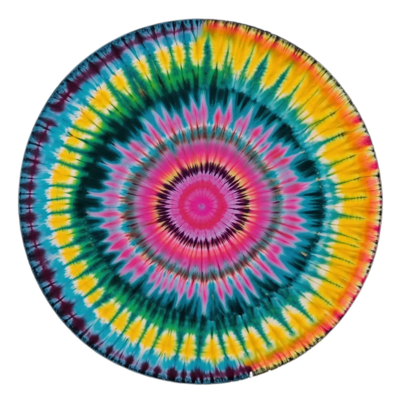 Mandala Hippie Batik Arcobaleno | Motivo della camicia Yoga tela con Cornice a cassetta da Autofocus