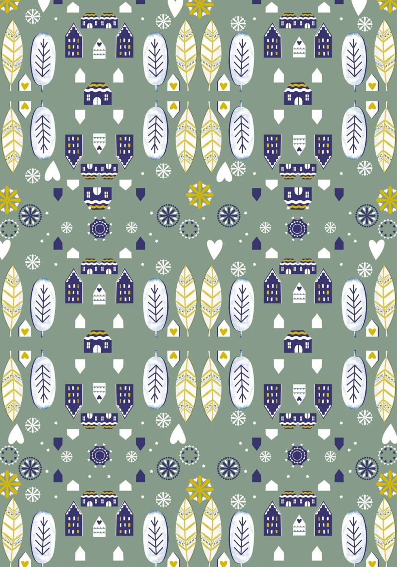 Scandi Pattern pellicola backlit da Catherine Aguilar