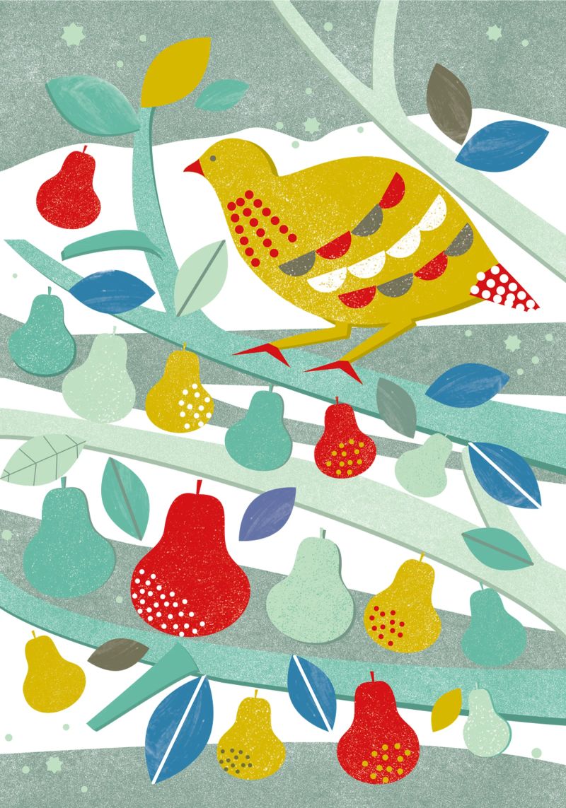 Partridge In A Pear Tree pellicola backlit da Catherine Aguilar