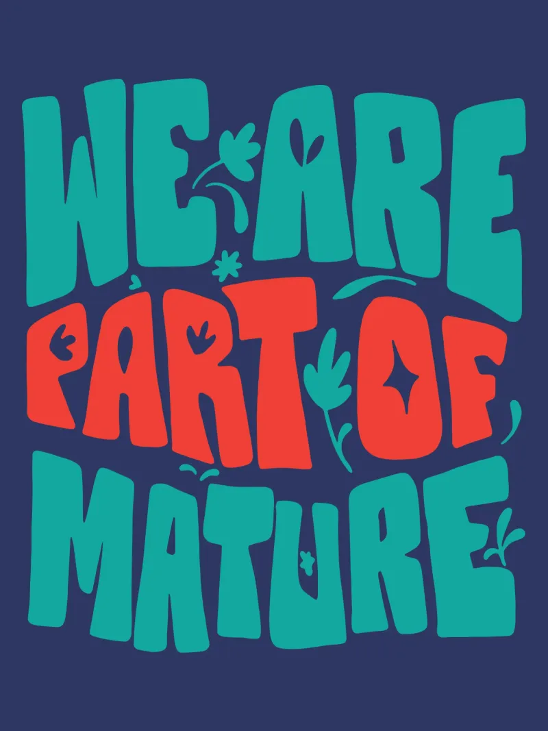 Siamo parte di un gruppo maturo poster con telaio in plastica da Gunawan Rb